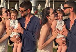 Berk Oktay ve eşi Yıldız Çağrı Atiksoy'dan mutlu aile tablosu