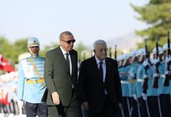 Mahmud Abbas Ankara'da! Cumhurbaşkanı Erdoğan'dan resmi karşılama
