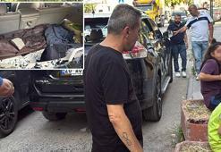 Trafik magandaları aracın camını taşla kırdı, eşi ve çocuklarının önünde babayı darbetti