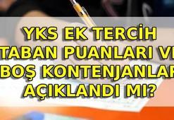 YKS TABAN PUANLARI VE BOŞ KONTENJANLAR 2026 📌 YKS ek tercih taban puanları açıklandı mı? 2 yıllık ve 4 yıllık üniversite taban puanları ve boş kontenjanları belli oldu mu?