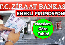 Ziraat Bankası'nın Emekli Promosyon Paketi 2026 Ağustos: Emekli maaşı banka promosyon ne kadar, kaç TL? Ziraat Bankası'nın Maaşlara Göre Emekli Promosyon Tablosu