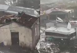 Çıldır’da şiddetli dolu ve fırtına: 20’den fazla evin çatısı uçtu