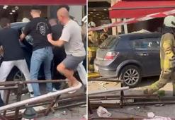 Beykoz’da otomobil yayaların arasına daldı! Yaralılar var