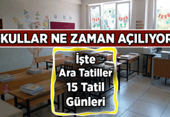 OKULUN İLK GÜNÜ, ARA TATİLLER, 15 TATİL NE ZAMAN? 🔔 Okullar ne zaman açılıyor, kaç gün kaldı? 2026-2027 Okullar Eylül'ün kaçında başlıyor?