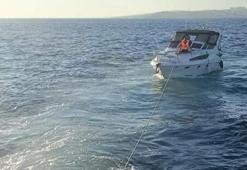 Beylikdüzü açıklarında arızalanıp sürüklenen teknedeki 3 kişi böyle kurtarıldı