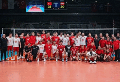 A Milli Erkek Voleybol Takımı, hazırlık maçında Danimarka'yı yendi