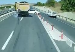 Tekirdağ'da TIR şoförünün dikkati faciayı önledi!