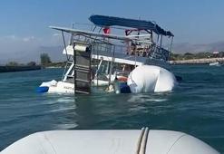 Peş peşe deniz kazalarının ardından Antalya'da korkutan olay! Batma tehlikesi geçiren tekne kıyıya çekildi