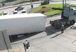 Şaşkına çeviren kaza! Trafikte seyir halindeyken...