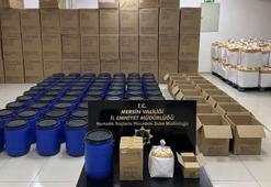 Mersin'de operasyon: Depoda 1 ton 250 kilogram sentetik uyuşturucu ham maddesi bulundu