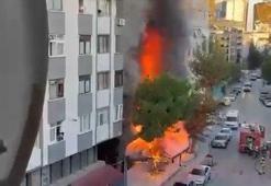 İstanbul Kartal’da korkutan yangın! Market alev alev yandı