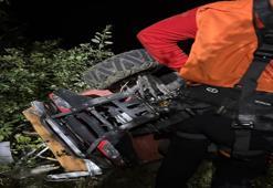 Artvin'de şarampole yuvarlanan ATV'nin sürücüsü hayatını kaybetti