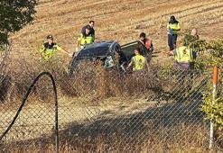 Tekirdağ'da otomobil takla atarak tarlaya devrildi: 1 ölü, 2 yaralı