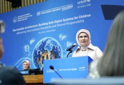 Emine Erdoğan, BM'de konuştu: 'Çocuklar, zihinlerine göz konulmuş hedef kitleye dönüştürüldü'