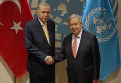 Cumhurbaşkanı Erdoğan BM Genel Sekreteri Guterres ile görüştü