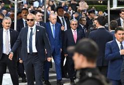 Cumhurbaşkanı Erdoğan Türkevi'nden Birleşmiş Milletler binasına yürüdü