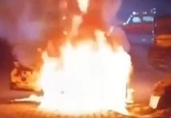 Kayınpederi düğün hediyesi olarak vermişti... Eşine kızdı arabayı yaktı