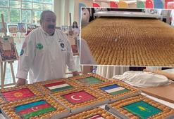 'Baklavaki'ye kızdı, baklavanın patentini aldı! Guinness Dünya Rekorları’na girdi
