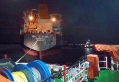 Çanakkale Boğazı'nda arızalanan "Baltic Star" isimli tanker güvenli bölgeye demirletildi