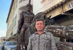 50 bin parça hurdayla Büyük İskender ve atı Bukefalos’un heykelini yaptı