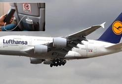 Havada büyük panik! Lufthansa uçağında taşınabilir şarj cihazı alev aldı