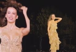 Podyumda göz kamaştıran Serenay Sarıkaya'nın elbisesinin fiyatı dudak uçuklattı