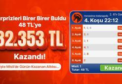 Sürprizleri Birer Birer Buldu 48 TL’ye 32.353 TL Kazandı! İşte Misli’de Günün Kazanan Altılısı…
