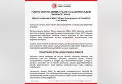 Türkiye-Ukrayna Serbest Ticaret Anlaşması yürürlüğe girdi