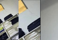 Maltepe'de bina çökmeden önce kaydedilen görüntü! 'Çatlaklar gün geçtikçe büyüyor'