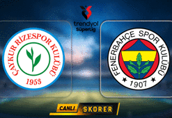 Süper Lig'de Fenerbahçe, Rizespor deplasmanında