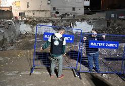 Maltepe'de kısmen çöken binanın enkazında çalışmalar tamamlandı