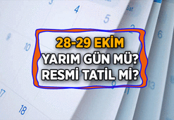 Bu ay 1,5 günlük resmi tatil var mı? 28 Ekim okullar, işler yarım gün mü, tatil mi? 29 Ekim Cumhuriyet Bayramı resmi tatil mi?