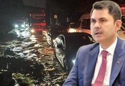 Bakan Kurum'dan İstanbul'daki sağanaktan olumsuz etkilenenlere "geçmiş olsun" mesajı: Afeti sahada takip ediyoruz