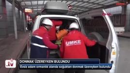 Evsiz adam, ormanda donmak üzereyken bulundu