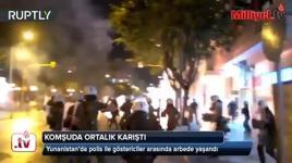 Komşuda ortalık karıştı! Olaylı gösteri