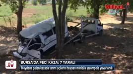 Tarım işçilerini taşıyan minibüs şarampole yuvarlandı