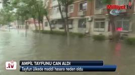 Çin’de Ampil tayfunu: 1 ölü