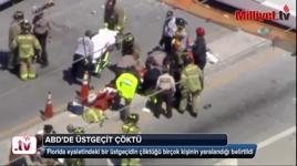 ABD'de üstgeçit çöktü