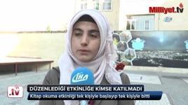 Düzenlendiği etkinliğe kimse katılmayınca tek başına kaldı