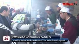 Çekmeköy'de 10 ton hamsi dağıtıldı