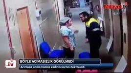 Acımasız adam hamile kadının karnını tekmeledi