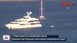 Arap milyarder yüzen sarayı ile Bodrum’a geldi