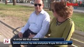 10 ayda 100 kilo verdi