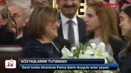 Fatma Şahin gözyaşlarını tutamadı