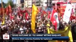 Sivas Katliamı 20. yıl anma mitingi başladı