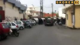 Şiddetli rüzgar stadı yıktı!
