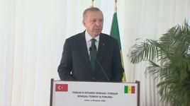 Cumhurbaşkanı Erdoğan: Senegal ile ticaret hedefi 1 milyar dolar