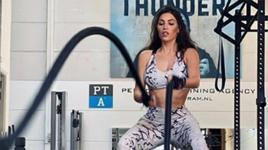 Yolanthe Cabau'nun zor anları! Bacak çalışırken kendinden geçti...