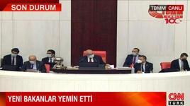 3 yeni bakan yemin etti