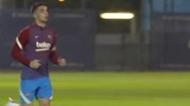 Ferran Torres, Barcelona'daki ilk idmanına çıktı